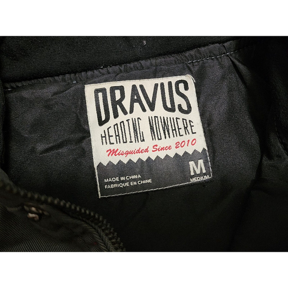 Dravus Heading Nowhere Black Gray Canvas Full Zip Hooded Hunting Jacket Men's M - Picture 3 of 10